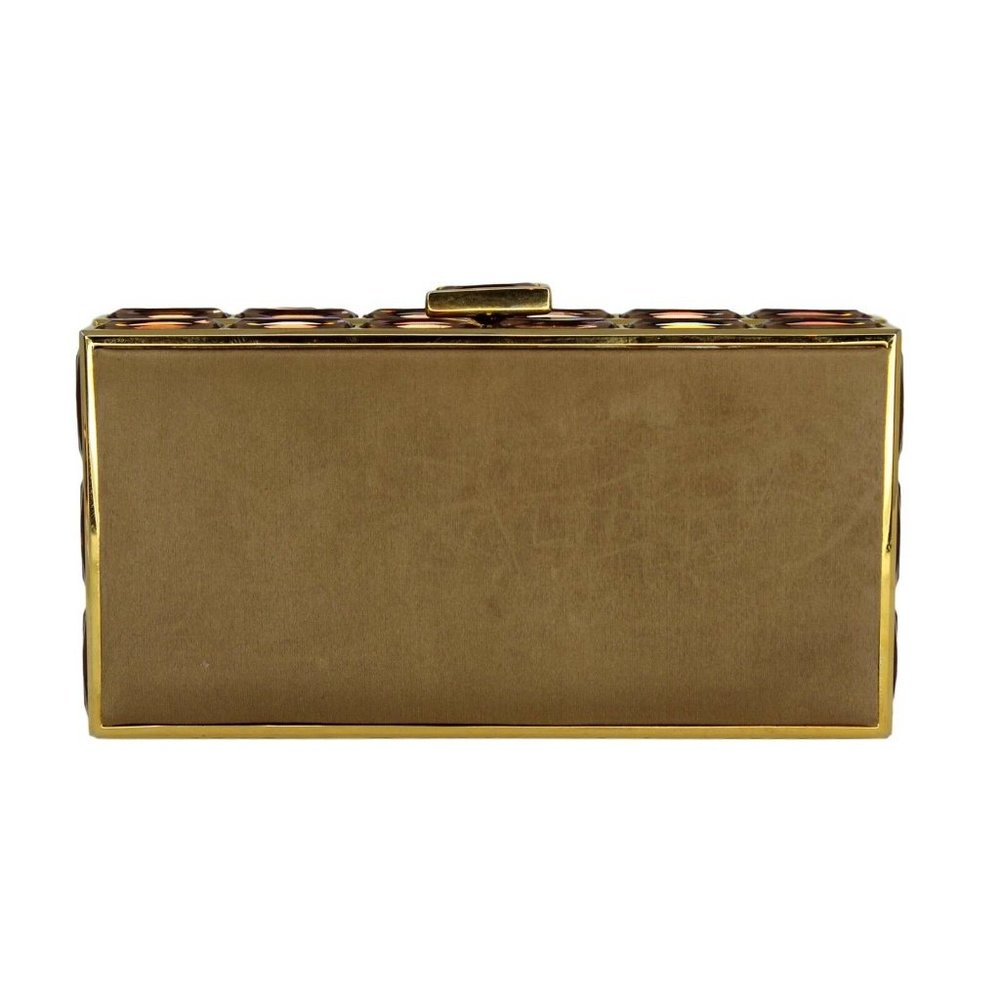 Rectangle Gold Hardware Clutch - image 3